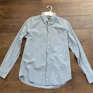 Checkered casual button down
